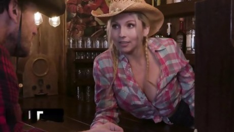 Concept: Country Milf With Big Tits Christie Stevens Rides Hunk Cowboy In The Saloon - Mylf Labs