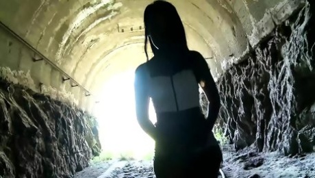Super hot German ebony loves big load of cum on her amazing body