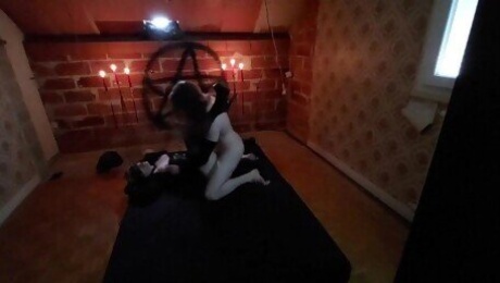 I fucked hard and rough my sexy horny slut gothic kitty - she groaned so much... - second POV