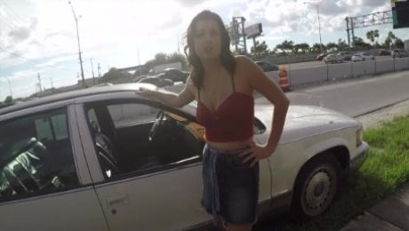 Roadside - Samantha uses sex to get out of paying